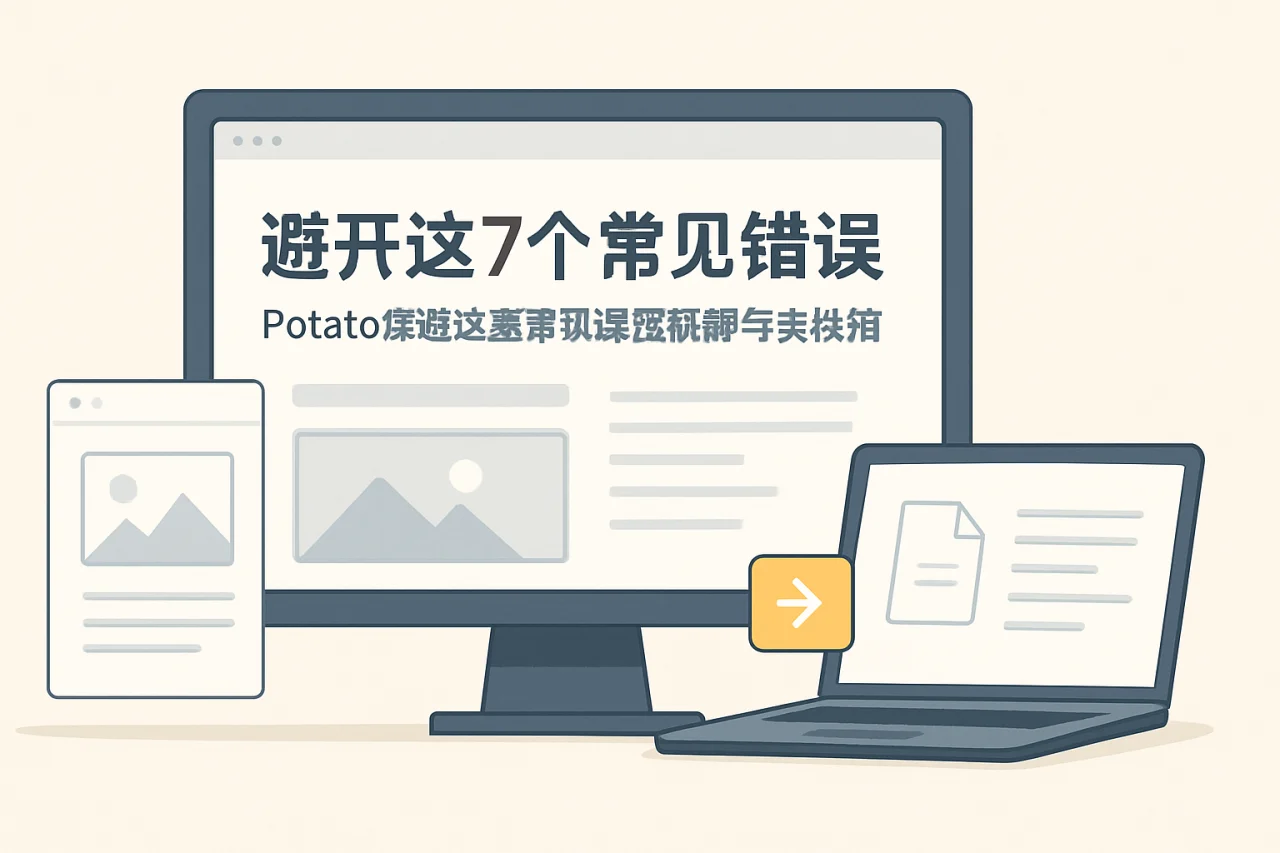 避开这7个常见错误：Potato频道注意事项深度拆解与实战指南
