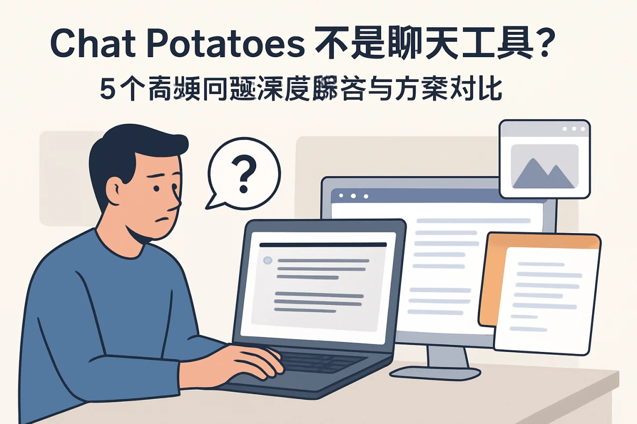 Chat Potatoes 不是聊天工具?5个高频问题深度解答与方案对比