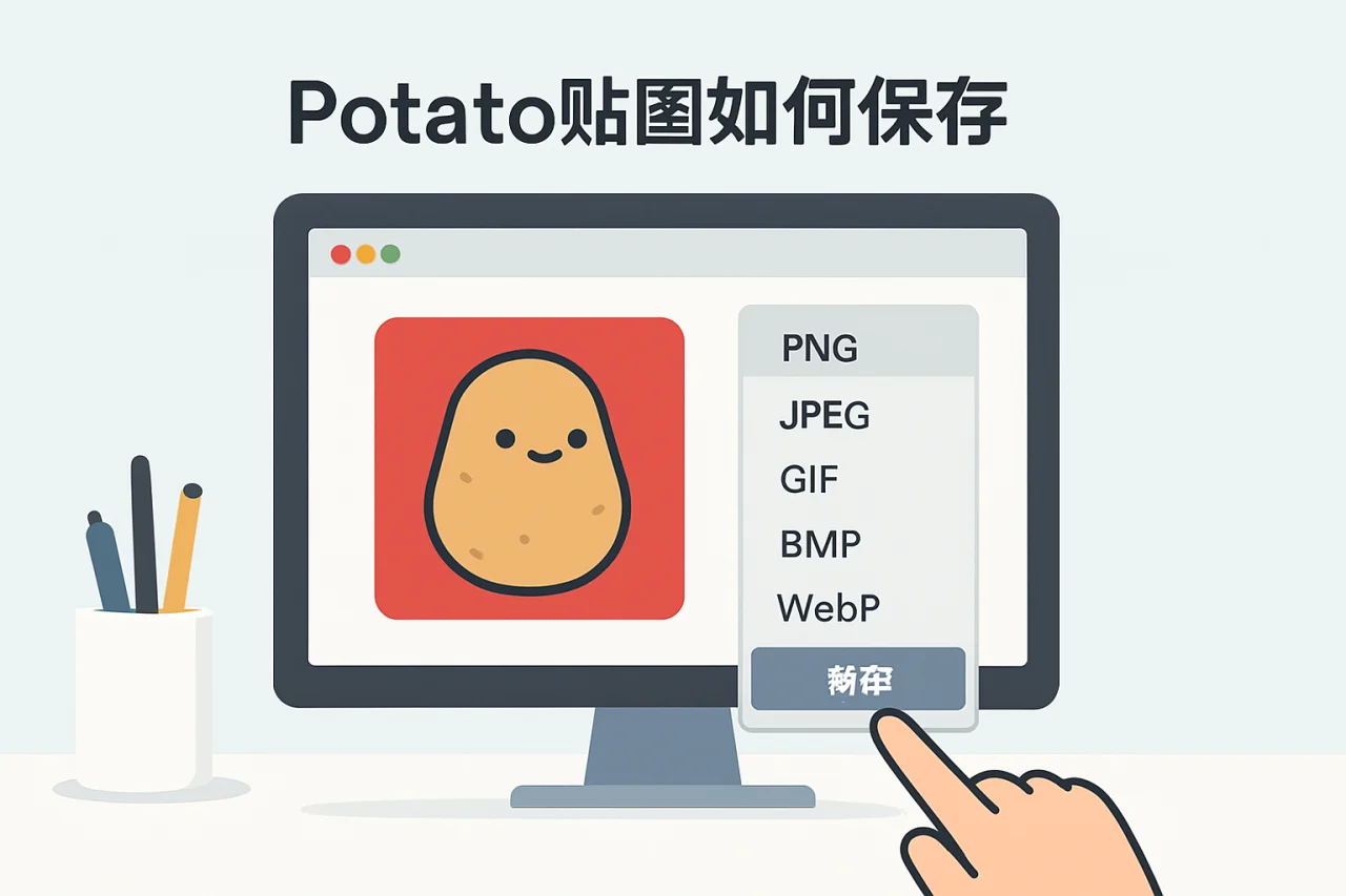 Potato贴图如何保存