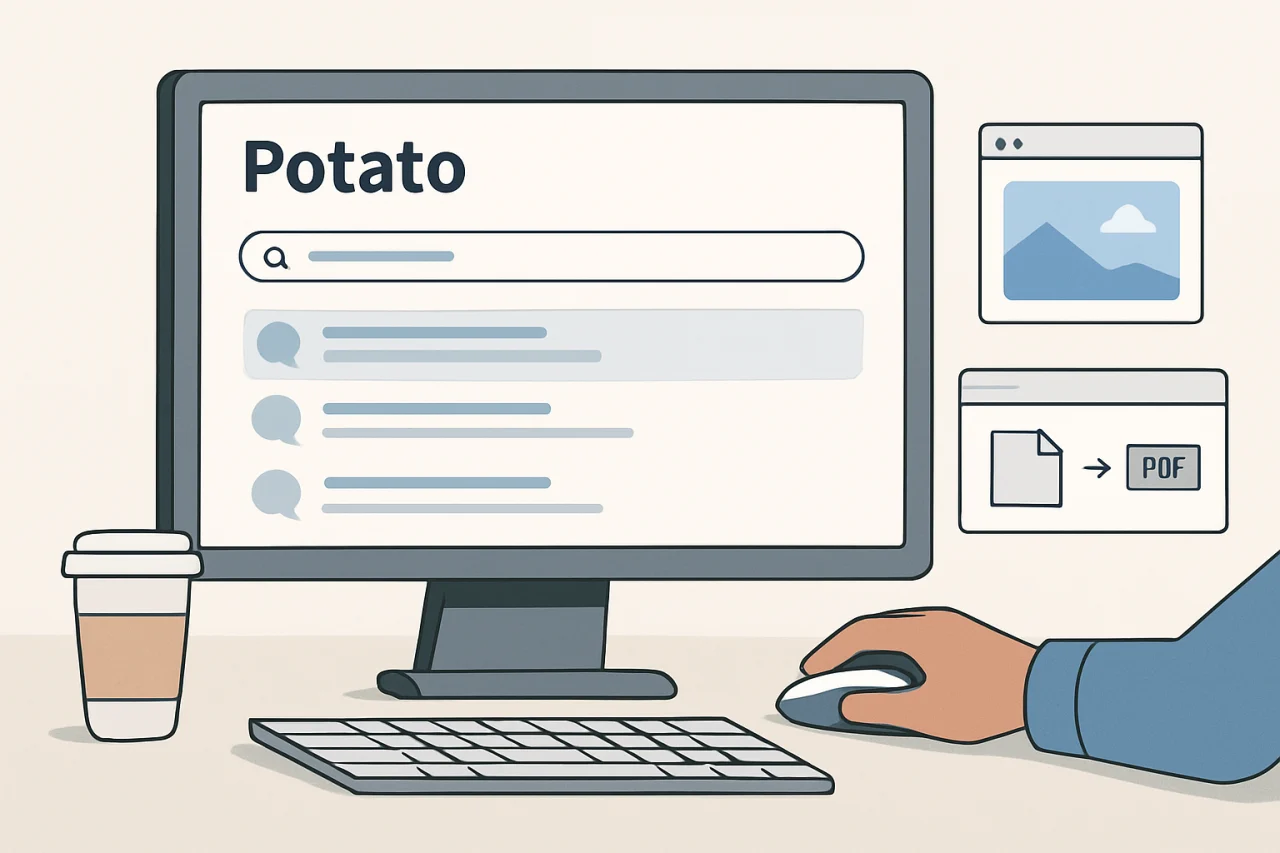 Potato如何搜索聊天内容