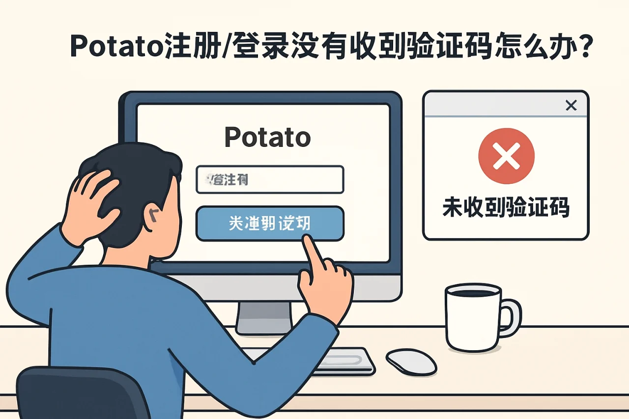 Potato注册/登录没有收到验证码怎么办？