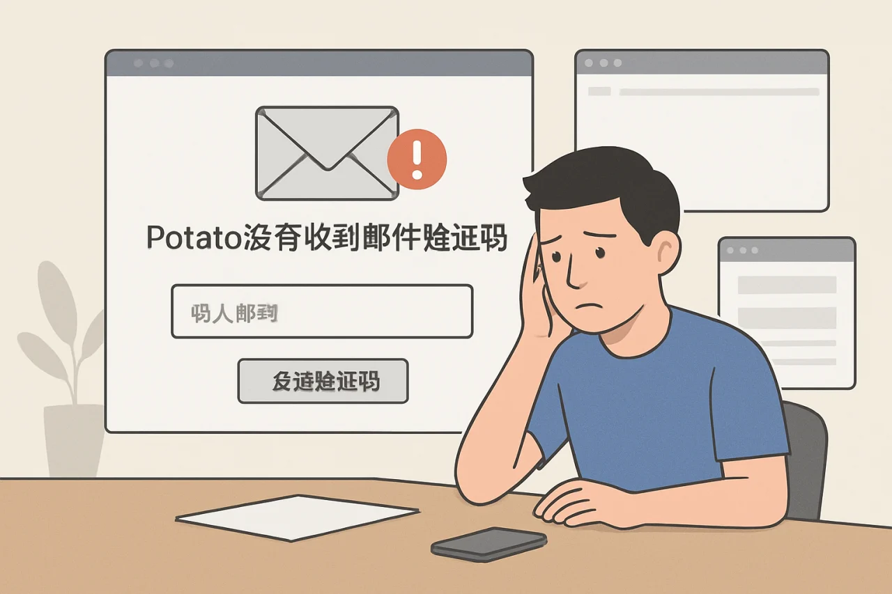 Potato没有收到邮件验证码