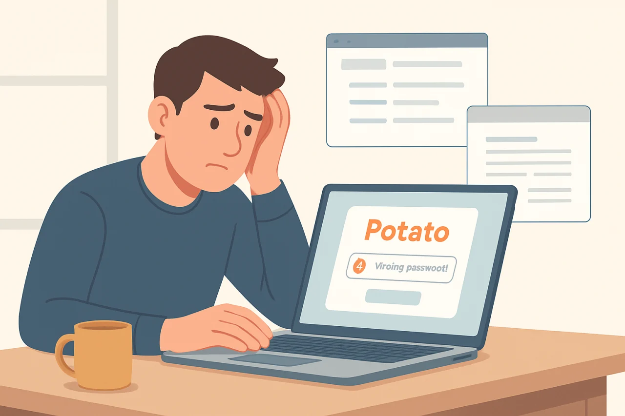 Potato如何修改密码