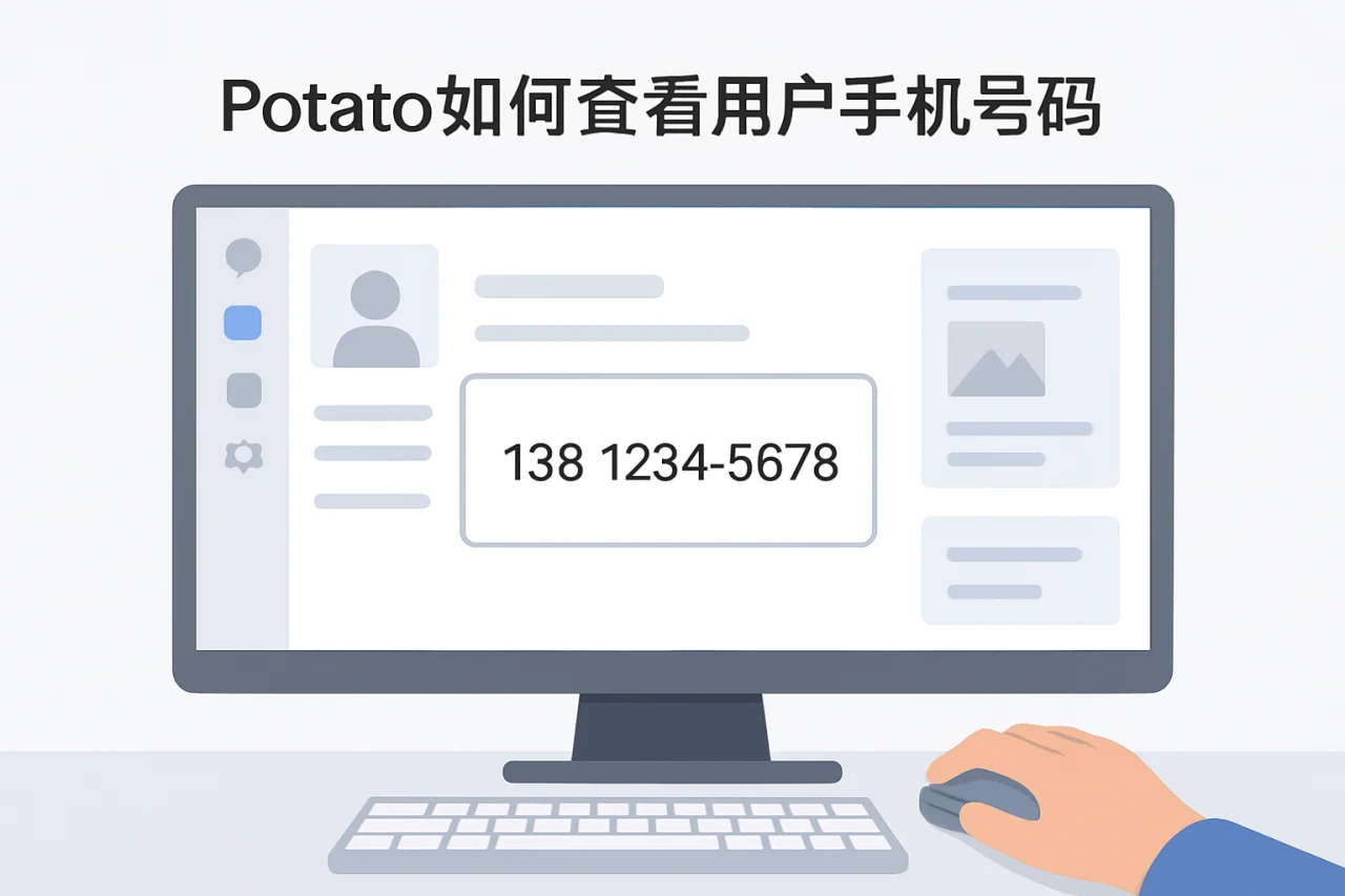 Potato如何查看用户手机号