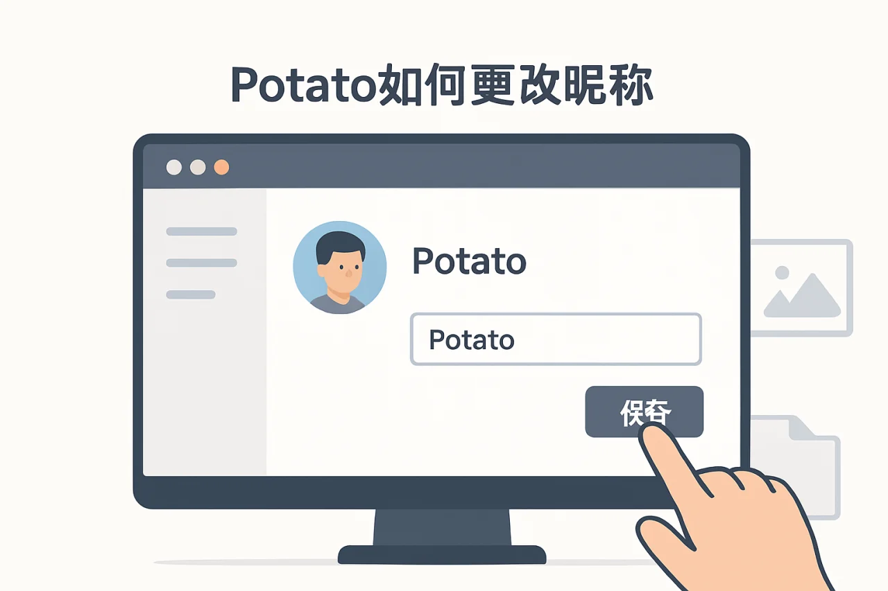 Potato如何更改昵称