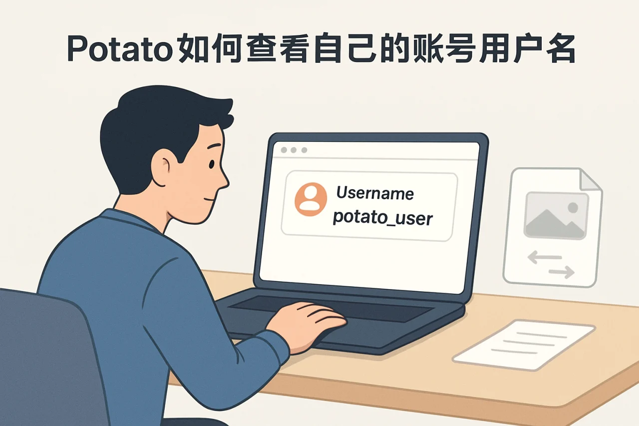 Potato如何查看自己的账号用户名