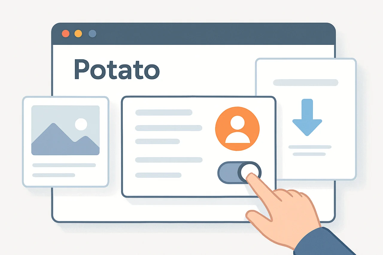Potato如何屏蔽周围打招呼的人