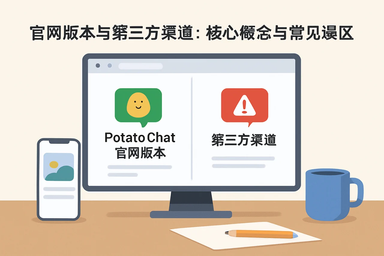 Potato Chat 官网版本与第三方渠道对比:功能差异、安全风险与下载指南