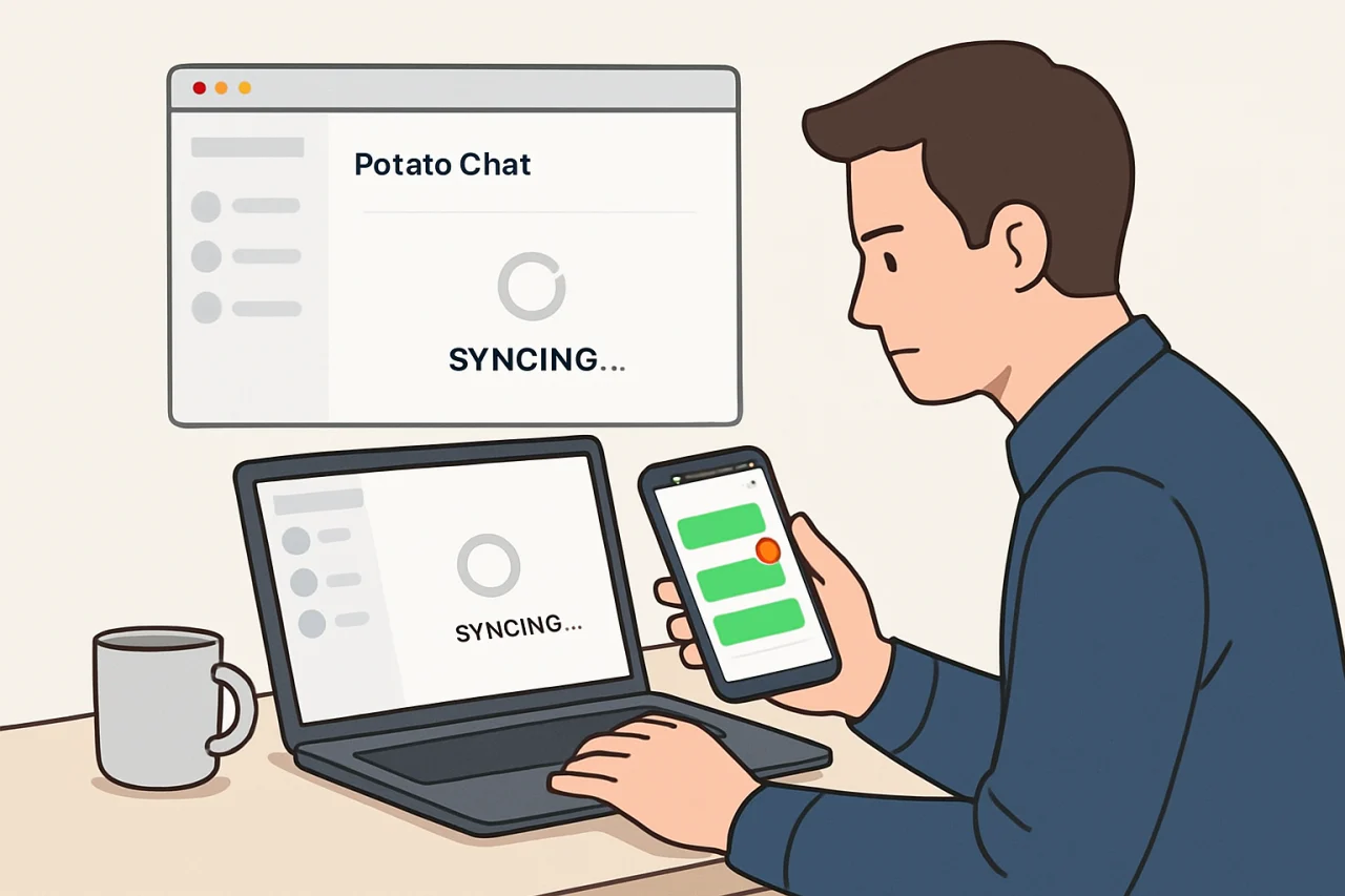 土豆聊天(Potato Chat)消息同步失败?从原因排查到修复方案的完整实操指南